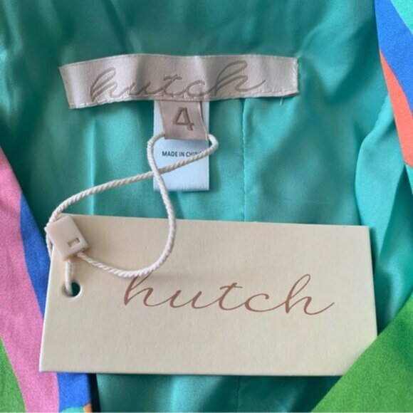 NWT Hutch Multi Color Sleeveless Belted V Neck Romper - Picture 11 of 11